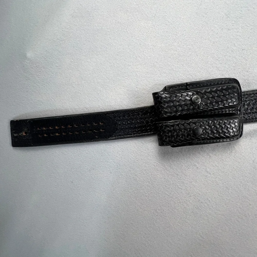 Safariland Duty Belt Rig Mens Basketweave Leather Tactical Police Gear Security